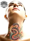tatouage COU ephemere serpent tatouage COU ephemere serpent