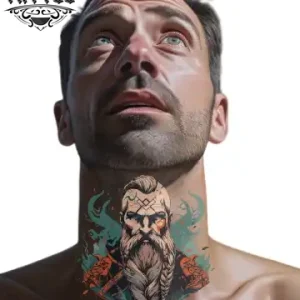tatouage-cou-ephemere-viking-design-temporaire-nordique tatouage-cou-ephemere-viking-design-temporaire-nordique