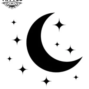 tatouage LUNE temporaire croissant de lune éphémère tatouage LUNE temporaire croissant de lune éphémère
