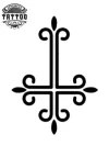 tatouage-croix-inversée-ephemere-style-temporaire tatouage-croix-inversée-ephemere-style-temporaire