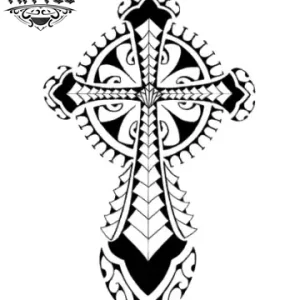 tatouage-ephemere-croix-amerindienne-art-corporel-temporaire