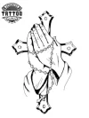 tatouage ephemere croix chapelet religieux tendance tatouage ephemere croix chapelet religieux tendance