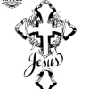tatouage-croix-ephemere-gang-style-unique tatouage-croix-ephemere-gang-style-unique