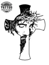 tatouage-croix-ephemere-homme-style-moderne tatouage-croix-ephemere-homme-style-moderne