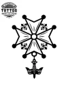 tatouage CROIX ephemere traditionnel croix huguenote tatouage CROIX ephemere traditionnel croix huguenote