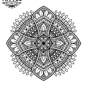 tatouage ephemere croix mandala zen boho style design tatouage ephemere croix mandala zen boho style design