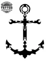 tatouage croix éphémère marine design tendance tattoo