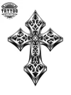 tatouage-croix-ephemere-romaine-decoration-art-religieux