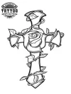tatouage-ephemere-croix-rose-design-fleur tatouage-ephemere-croix-rose-design-fleur