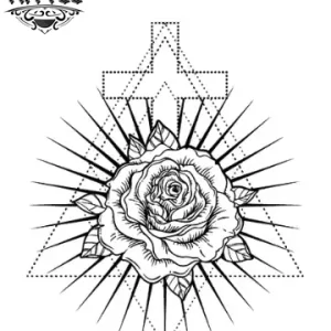 tatouage-croix-ephemere-homme-rose-tendance-original tatouage-croix-ephemere-homme-rose-tendance-original