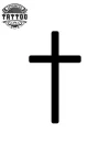 tatouage-croix-ephemere-simple-design-minimaliste