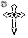 tatouage-ephemere-croix-tribal-design-unique-temporaire tatouage-ephemere-croix-tribal-design-unique-temporaire