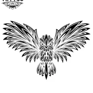 tatouage-ephemere-hiboux-design-tribal-image tatouage-ephemere-hiboux-design-tribal-image