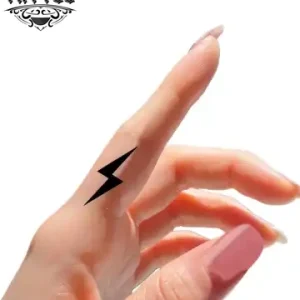 tatouage éphémère doigt éclair art corporel temporaire tatouage éphémère doigt éclair art corporel temporaire