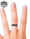 tatouage doigt temporaire femme motif infini élégant tatouage doigt temporaire femme motif infini élégant