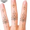 tatouage doigt ephemere fleur de lotus elegant raffine tatouage doigt ephemere fleur de lotus elegant raffine