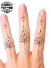 tatouage doigt ephemere fleur de lotus elegant raffine tatouage doigt ephemere fleur de lotus elegant raffine