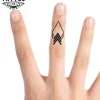 tatouage doigt temporaire motif géométrique unique tatouage doigt temporaire motif géométrique unique