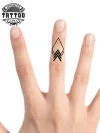 tatouage doigt temporaire motif géométrique unique tatouage doigt temporaire motif géométrique unique