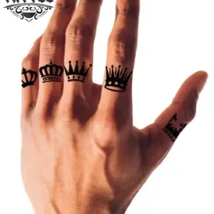 tatouage-ephemere-doigt-homme-design-couronne