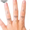 tatouage-ephemere-doigt-motif-mandala
