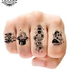 tatouage-ephemere-doigt-old-school-design-classique tatouage-ephemere-doigt-old-school-design-classique