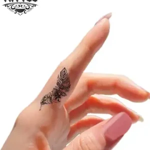 tatouage-ephemere-doigt-plume-elegant-discret