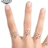 tatouage ephemere doigt trefle chance personnalisable tatouage ephemere doigt trefle chance personnalisable
