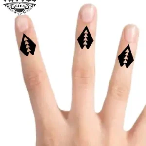Tatouage Doigt Éphémère Triangle Design Minimaliste Tatouage Doigt Éphémère Triangle Design Minimaliste