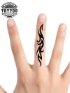 tatouage-ephemere-doigt-tribal-design-intemporel