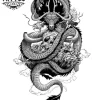 tatouage-ephemere-dragon-chinois-homme tatouage-ephemere-dragon-chinois-homme