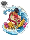 tatouage DRAGON éphémère couleur art corporel design fantaisie tatouage DRAGON éphémère couleur art corporel design fantaisie