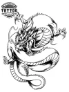 tatouage DRAGON éphémère Colère réaliste artistique tatouage DRAGON éphémère Colère réaliste artistique
