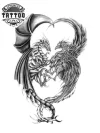 tatouage-ephemere-dragon-phoenix-design-unique-image-alt tatouage-ephemere-dragon-phoenix-design-unique-image-alt