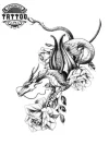 tatouage-ephemere-dragon-et-rose-design-unique-temporaire tatouage-ephemere-dragon-et-rose-design-unique-temporaire
