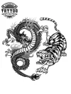 tatouage-ephemere-dragon-tigre-tattoo-temporaire-mythique
