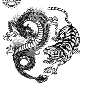 tatouage-ephemere-dragon-tigre-tattoo-temporaire-mythique tatouage-ephemere-dragon-tigre-tattoo-temporaire-mythique