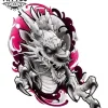 tatouage-ephemere-femme-dragon-mystique tatouage-ephemere-femme-dragon-mystique