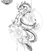 tatouage-ephemere-dragon-geometrique-tendance-homme-femme