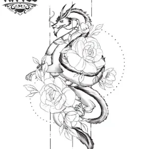 tatouage-ephemere-dragon-geometrique-tendance-homme-femme tatouage-ephemere-dragon-geometrique-tendance-homme-femme
