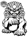 tatouage-ephemere-dragon-lion-design-unique-mystique