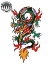 tatouage-ephemere-dragon-old-school-vintage-style tatouage-ephemere-dragon-old-school-vintage-style
