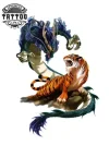 tatouage-ephemere-dragon-tigre-art-corporel-temporaires-unique tatouage-ephemere-dragon-tigre-art-corporel-temporaires-unique