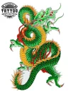 tatouage ephemere dragon vert fantaisie peau temporaire tatouage ephemere dragon vert fantaisie peau temporaire