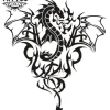tatouage ephemere dragon volant effet realiste peau tatouage ephemere dragon volant effet realiste peau