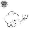 tatouage-elephant-design-unique-ephemere-pour-short tatouage-elephant-design-unique-ephemere-pour-short