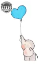 tatouage-ephemere-elephant-ballon-elegant-amusant tatouage-ephemere-elephant-ballon-elegant-amusant