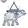 tatouage-elephant-ephemere-sur-short