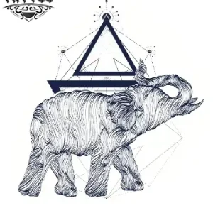 tatouage-ephemere-element-geometrique-elegant-elephant tatouage-ephemere-element-geometrique-elegant-elephant