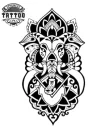 tatouage-elephant-ephemere-manchette-elegant-element-elephant